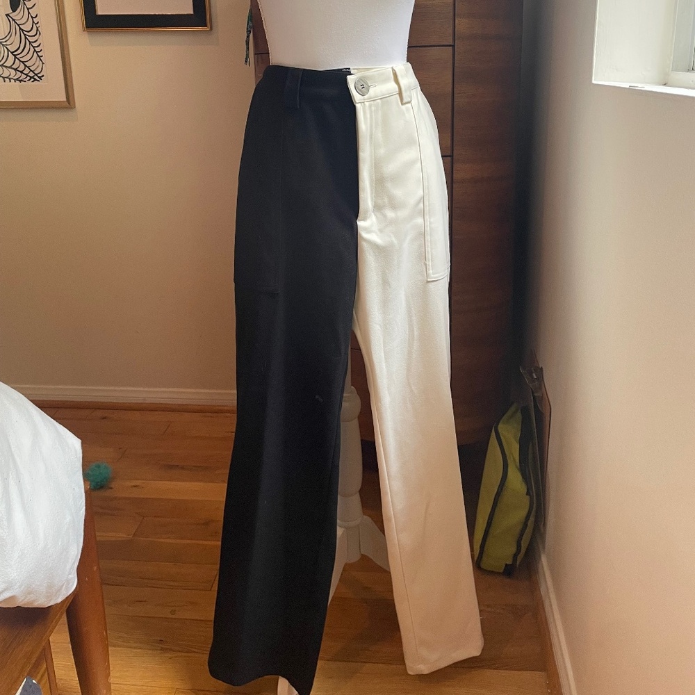 Fashion Brand Company Two-tone Trousers